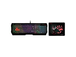 Bloody B1700 Neon Gaming Keyboard Mouse Mousepad Combo  New